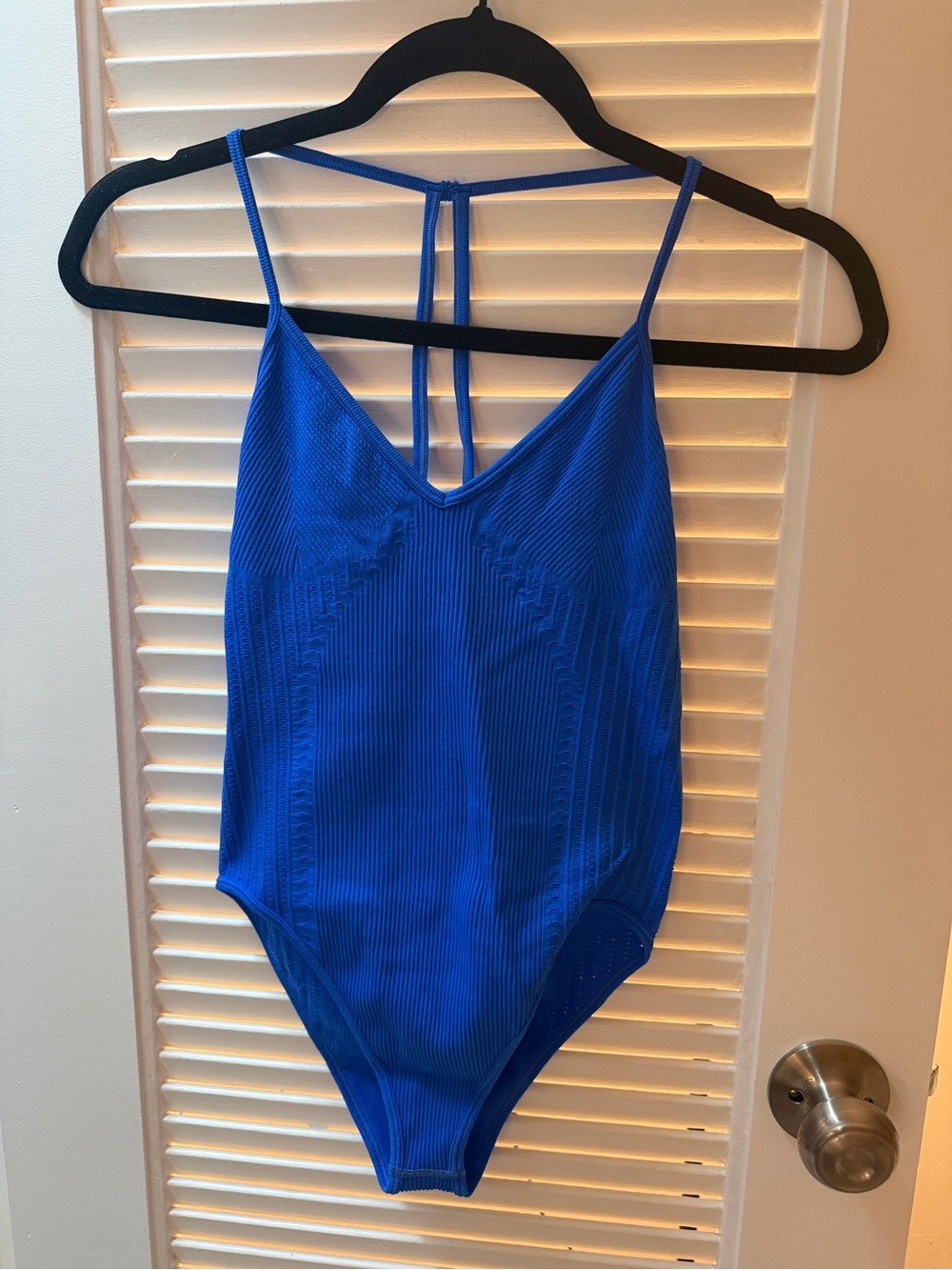 ZARA Girls' Royal Blue One-Piece Swimsuit with Strappy Back